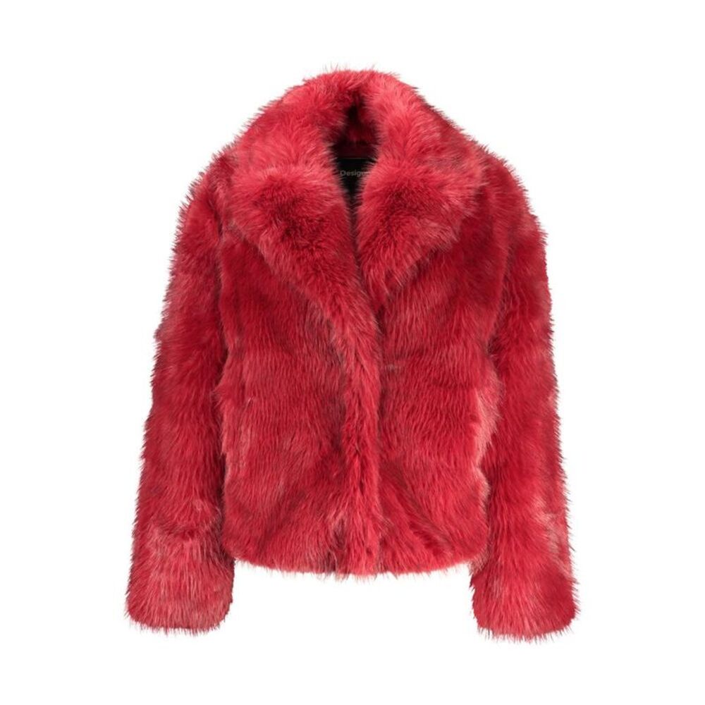 Desigual Red Polyester Full-Length Women's Jacket
